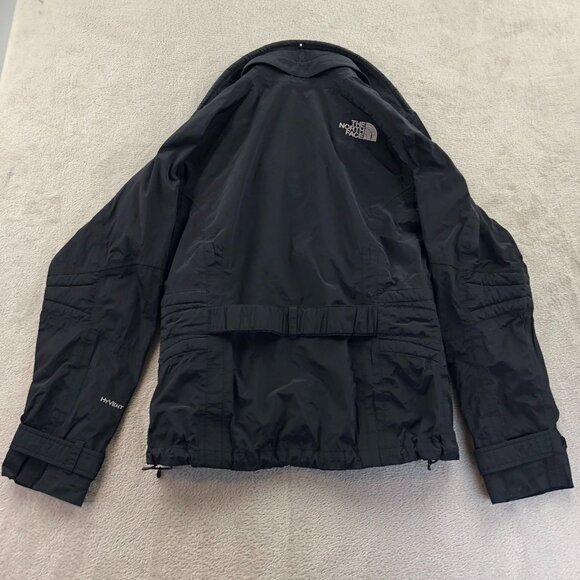 The North Face Womens Windbreaker Jacket Small Black Hooded Outdoors Utility - Picture 16 of 16